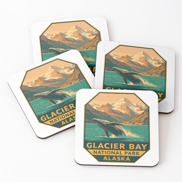 Item preview, Glacier Bay National Park Retro Alaska Sticker designed and sold by Ismeal Von.