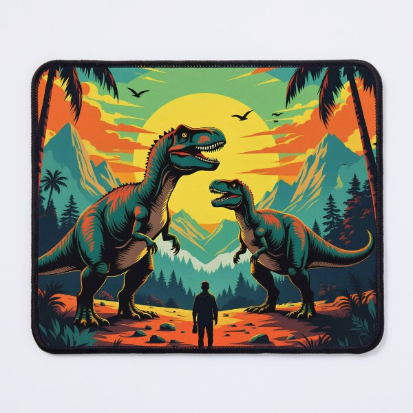 Item preview, Man and Dinosaur in a Fantasy World designed and sold by Erlin Rudho.