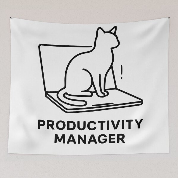 Item preview, Productivity Manager Cat designed and sold by quibrak.