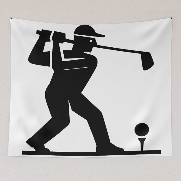 Item preview, Golf Player Silhouette designed and sold by quibrak.