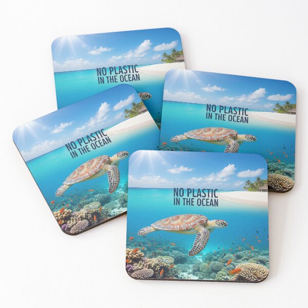 Item preview, Underwater Paradise: An Appeal for the Protection of Reefs and Turtles designed and sold by ART-POD-PL.