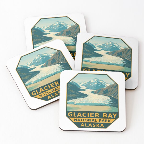 Item preview, Glacier Bay National Park Retro Alaska Sticker designed and sold by Ismeal Von.