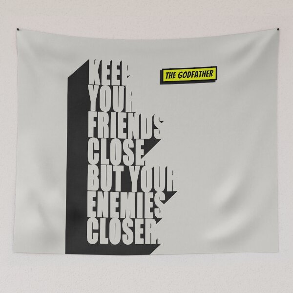 Item preview, The Godfather Quote Poster designed and sold by Enea Kelo.
