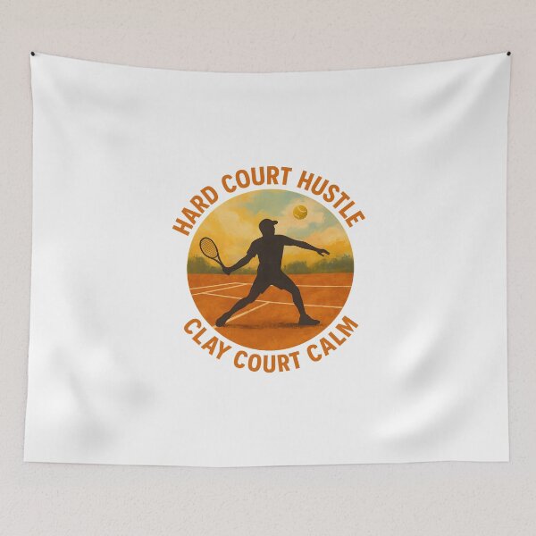 Item preview, Hard Court Hustle - Clay Court Calm - Tennis designed and sold by inkNext.