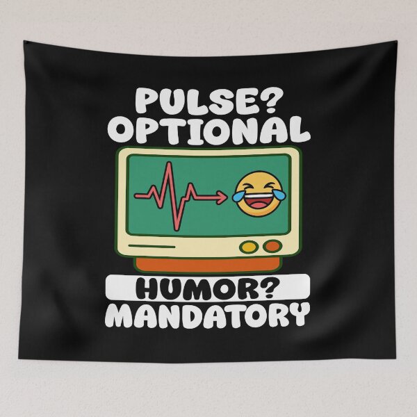 Item preview, PULSE OPTIONAL, HUMOR MANDATORY - PARAMEDIC designed and sold by KEF Custom.