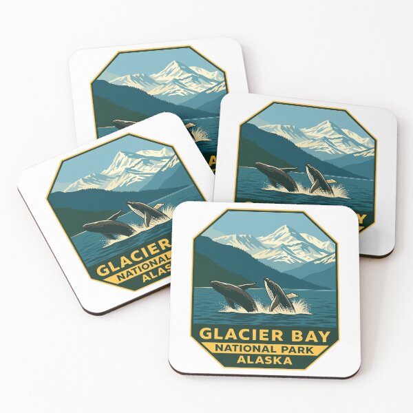 Item preview, Glacier Bay National Park Retro Alaska Sticker designed and sold by Ismeal Von.