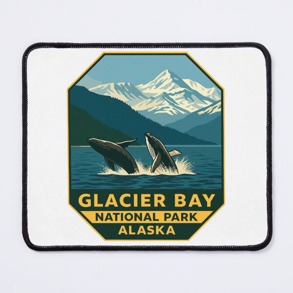 Item preview, Glacier Bay National Park Retro Alaska Sticker designed and sold by Ismeal Von.