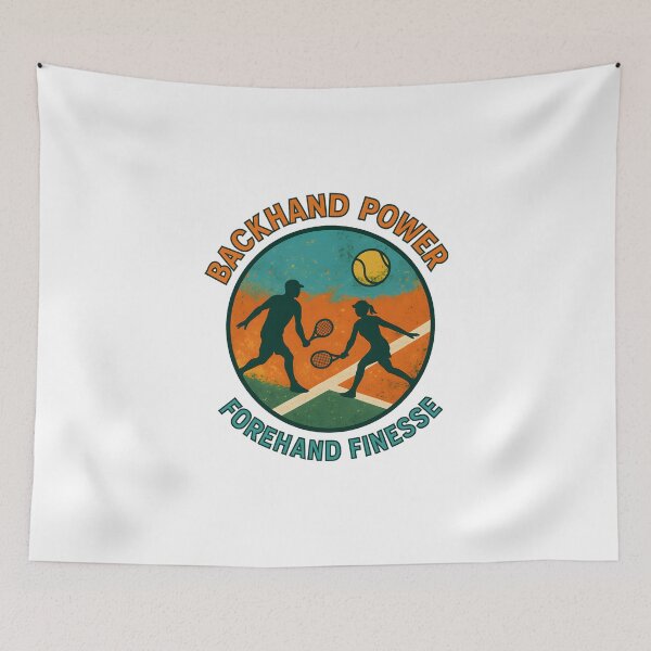 Item preview, Backhand Power - Forehand Finesse - Tennis designed and sold by inkNext.