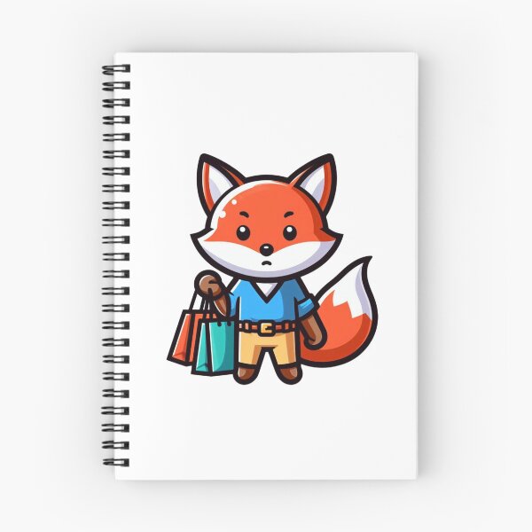 Item preview, Fox Carrying Shopping Bags – Cute Cartoon Animal Art designed and sold by Confuzz1ed.