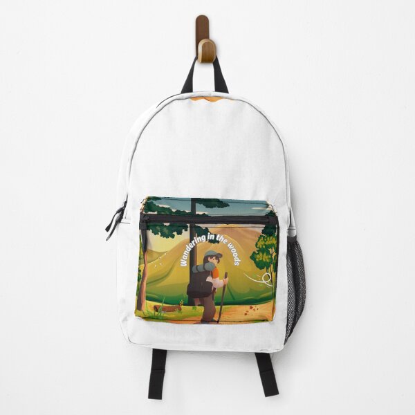 Item preview, “Wandering in the Woods – Hiking Adventure Sticker” designed and sold by Cozyscribbles.