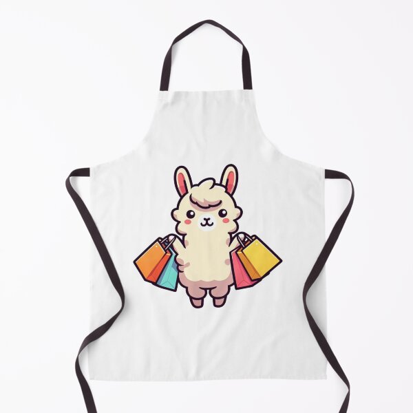 Item preview, Llama With Shopping Bags – Funny Cartoon Shopper designed and sold by Confuzz1ed.