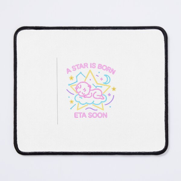 Item preview, Neon Sleeping Baby Silhouette – “Baby in Progress: ETA Soon” | Transparent Background PNG designed and sold by Aucia.