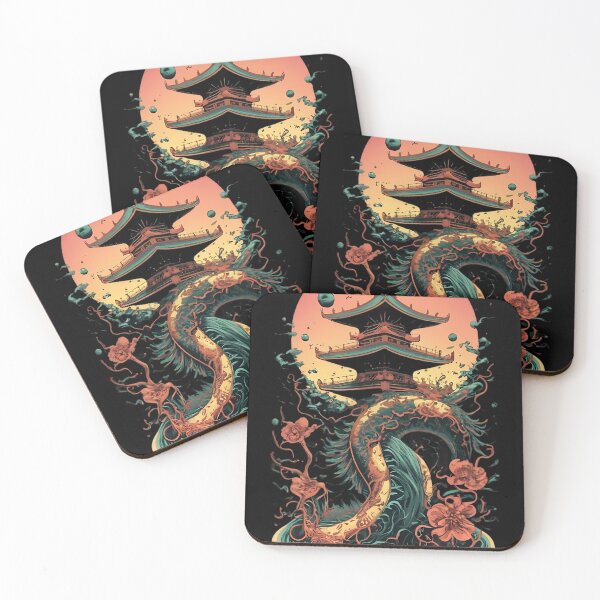 Item preview, Mystical Dragon and Pagoda Scene designed and sold by FAGMAVisuals.