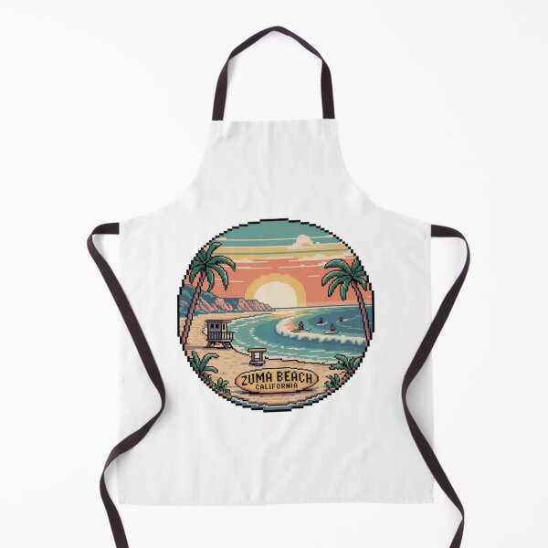 Item preview, Zuma Beach California Pixel Sunset Design designed and sold by CircinusStore.