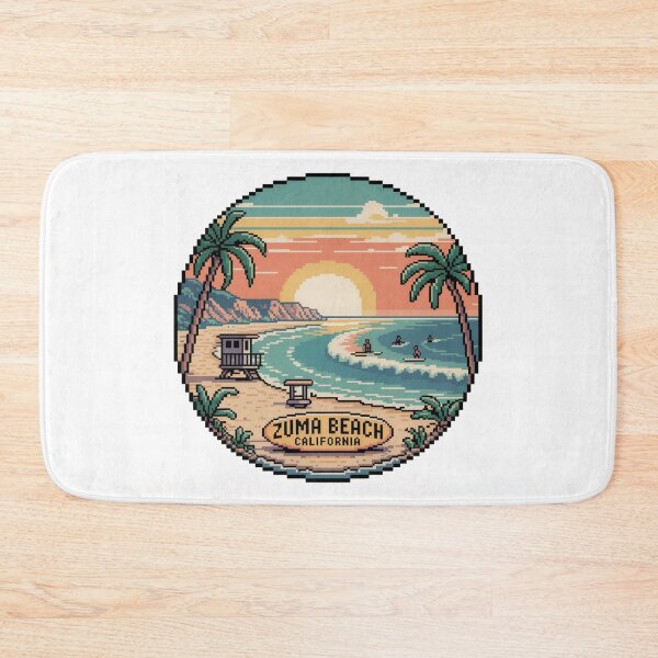 Item preview, Zuma Beach California Pixel Sunset Design designed and sold by CircinusStore.