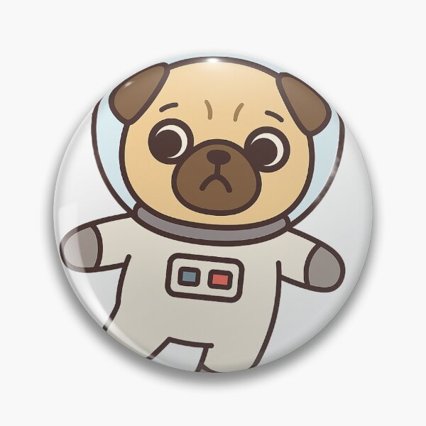 Item preview, Pugstronaut: Space Pup designed and sold by CritterPop65.