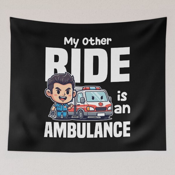 Item preview, MY OTHER RIDE IS AN AMBULANCE - PARAMEDIC designed and sold by KEF Custom.