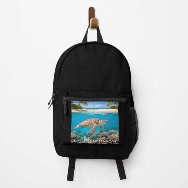 Item preview, No Plastic in the Ocean Sea Turtle Design designed and sold by ART-POD-PL.