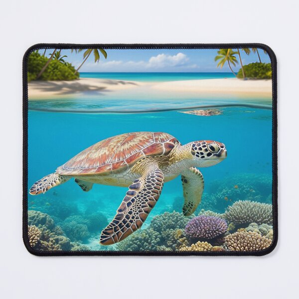 Item preview, No Plastic in the Ocean Sea Turtle Design designed and sold by ART-POD-PL.