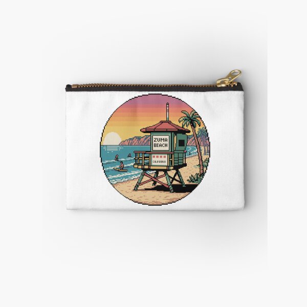 Item preview, Zuma Beach California Pixel Lifeguard Design designed and sold by CircinusStore.