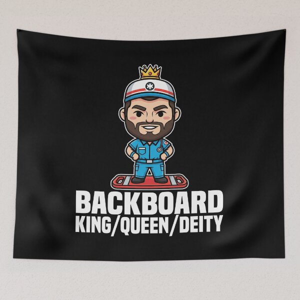 Item preview, BACKBOARD KING/QUEEN/DEITY - PARAMEDIC designed and sold by KEF Custom.