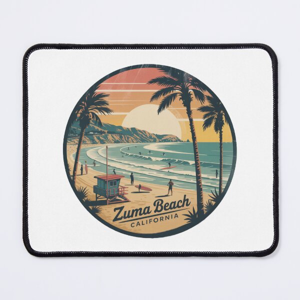 Item preview, Zuma Beach California Retro Coastal Design designed and sold by CircinusStore.