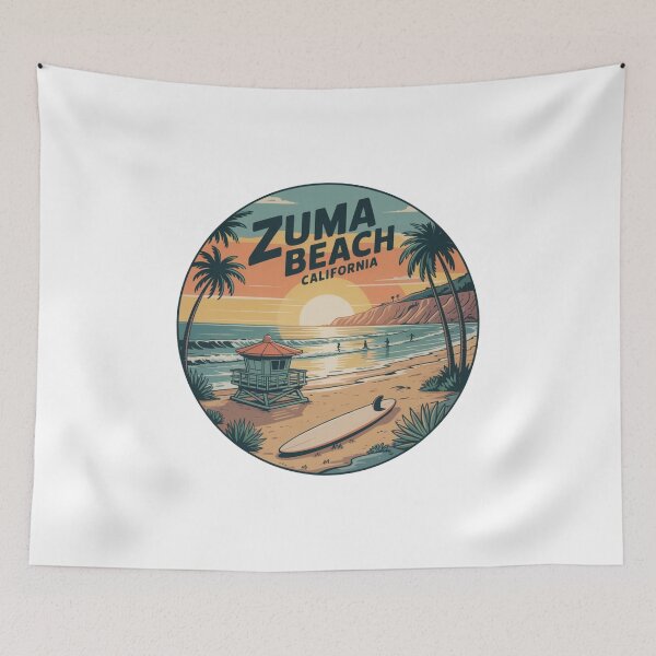Item preview, Zuma Beach California Golden Hour Design designed and sold by CircinusStore.
