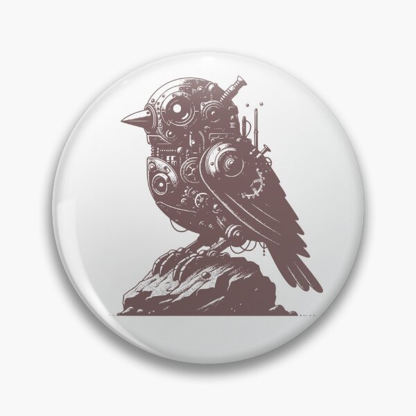 Item preview, Mechanical Bird – Bot on a Rock designed and sold by Sunscape-Art.