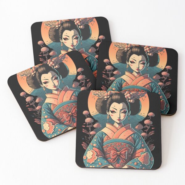 Item preview, Regal Japanese Lady with Ornate Headdress designed and sold by FAGMAVisuals.