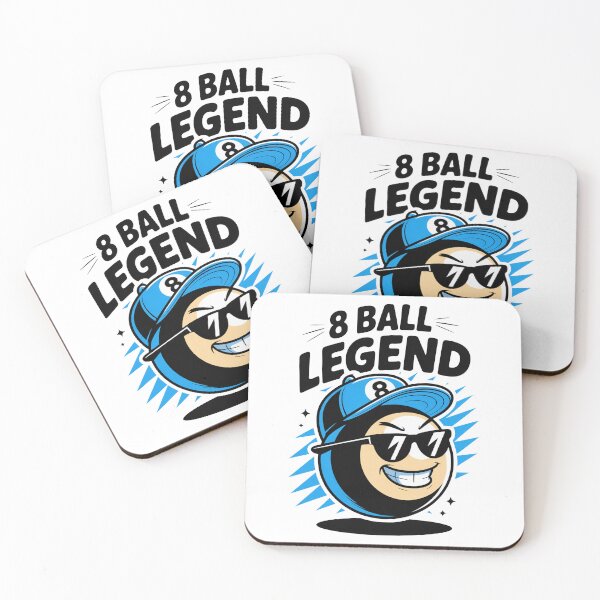 Item preview, 8 Ball Legend | Cartoon Billiards Design designed and sold by MonkiFlipp.