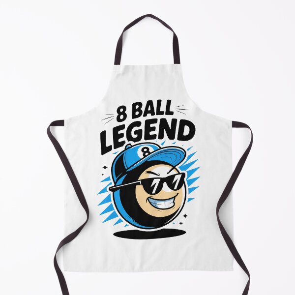 Item preview, 8 Ball Legend | Cartoon Billiards Design designed and sold by MonkiFlipp.