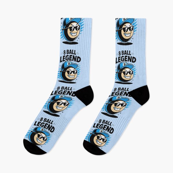 Item preview, 8 Ball Legend | Cartoon Billiards Design designed and sold by MonkiFlipp.