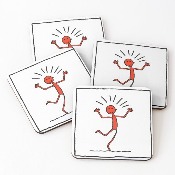 Item preview, Happy Dancing Stick Man Graphic Art designed and sold by KALEIDOSCOPE UK.