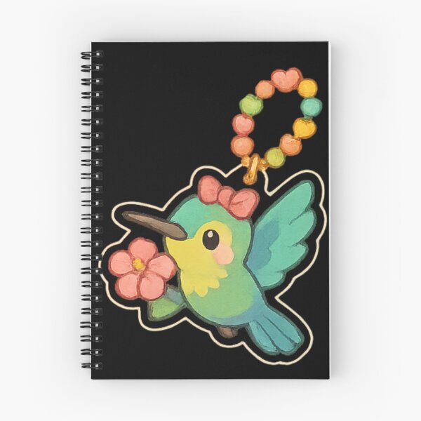 Item preview, Cute hummingbird Kawaii keychain designed and sold by DamioPolArt.