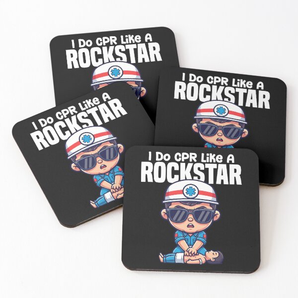 Item preview, I DO CPR LIKE A ROCKSTAR - PARAMEDIC designed and sold by KEF Custom.