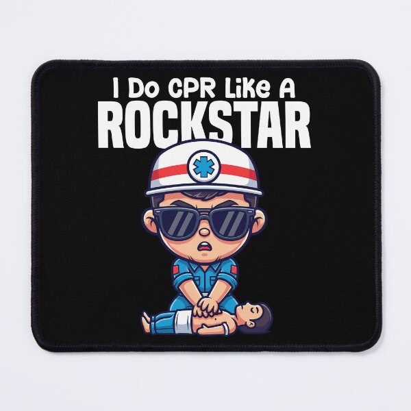 Item preview, I DO CPR LIKE A ROCKSTAR - PARAMEDIC designed and sold by KEF Custom.