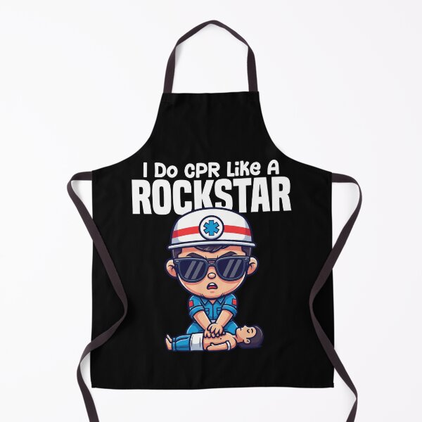 Item preview, I DO CPR LIKE A ROCKSTAR - PARAMEDIC designed and sold by KEF Custom.