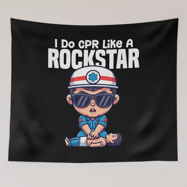 Item preview, I DO CPR LIKE A ROCKSTAR - PARAMEDIC designed and sold by KEF Custom.