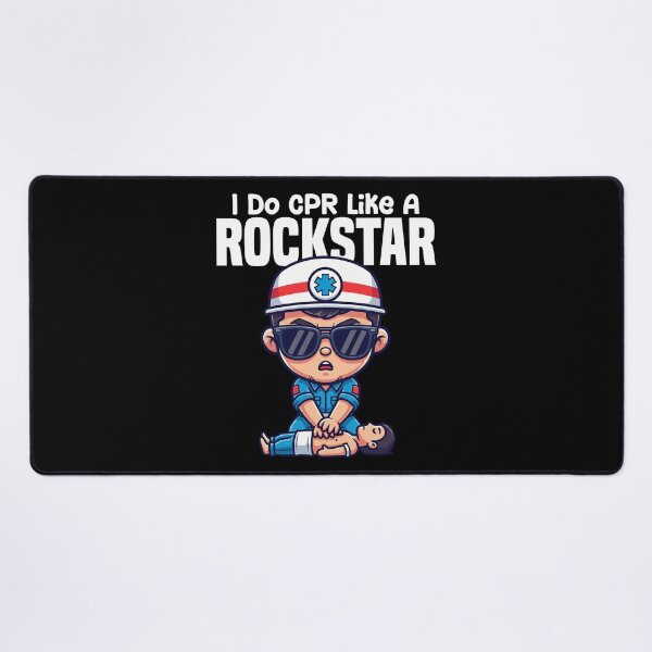 Item preview, I DO CPR LIKE A ROCKSTAR - PARAMEDIC designed and sold by KEF Custom.