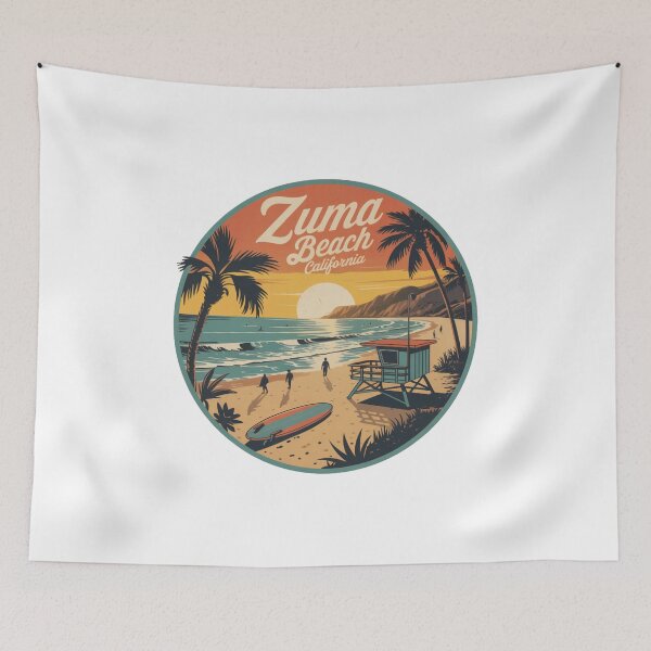 Item preview, Zuma Beach California Surf Culture Design designed and sold by CircinusStore.