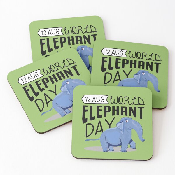 Item preview, 12 Aug World Elephant Day - Wacky Holidays  designed and sold by ChemicalXShop.