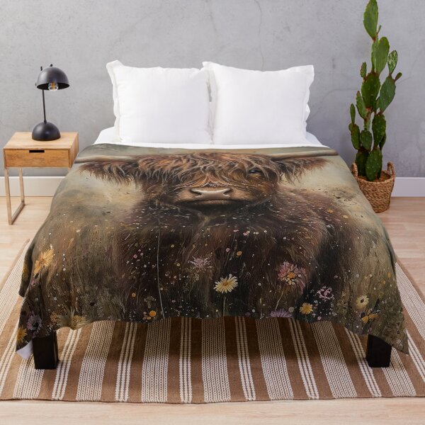 Item preview, Moody Cow in Wildflowers designed and sold by AndreWTomo.