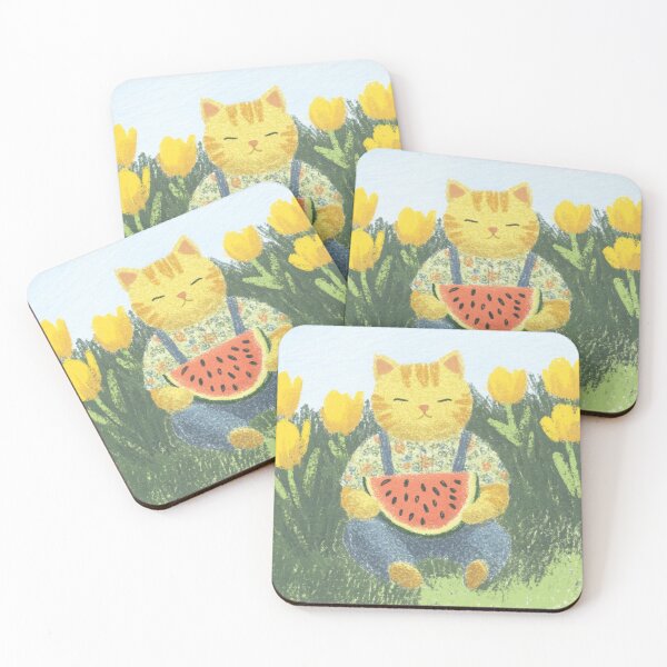Item preview, Watermelon Cat designed and sold by itsallaboutcats.