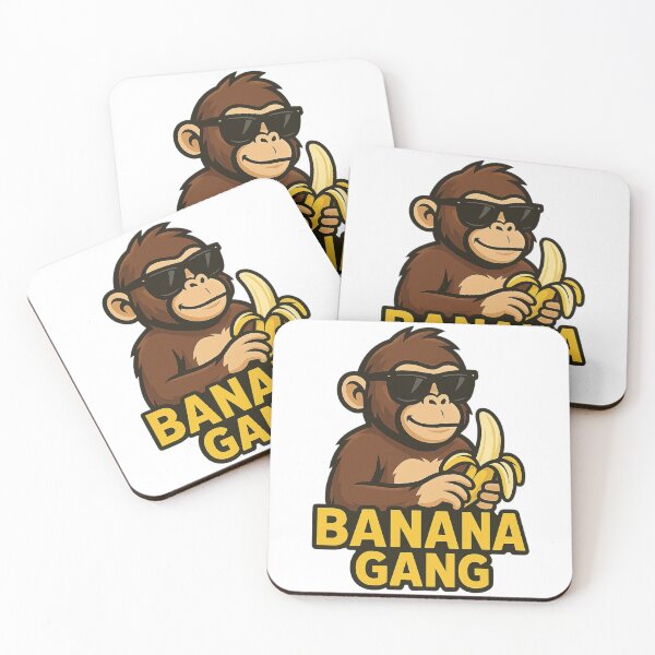 Item preview, Banana Gang – Cool monkey with sunglasses and banana | Cartoon streetwear design designed and sold by SALUdesign.