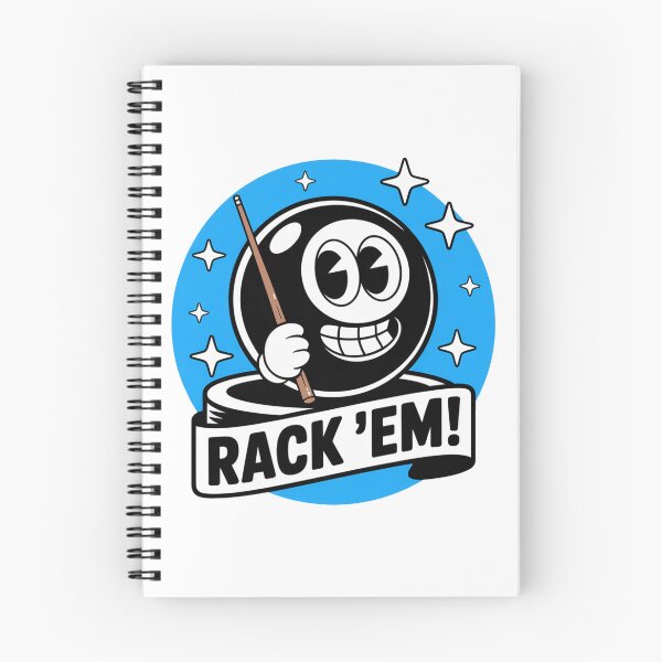 Item preview, Rack 'Em | 8 Ball Pool Cartoon Design for Billiards Fans designed and sold by MonkiFlipp.