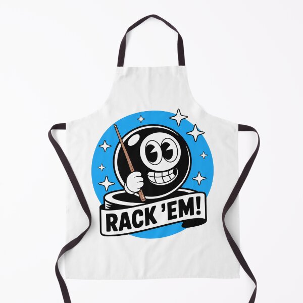 Item preview, Rack 'Em | 8 Ball Pool Cartoon Design for Billiards Fans designed and sold by MonkiFlipp.