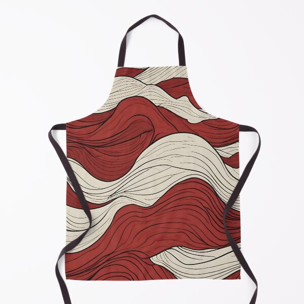 Item preview, Red Waves“Crimson Currents – Abstract Flow Pattern designed and sold by Driftees027.