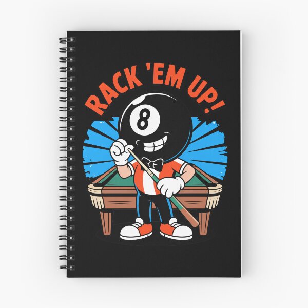Item preview, Rack 'Em | 8 Ball Pool Cartoon Design for Billiards Fans designed and sold by MonkiFlipp.