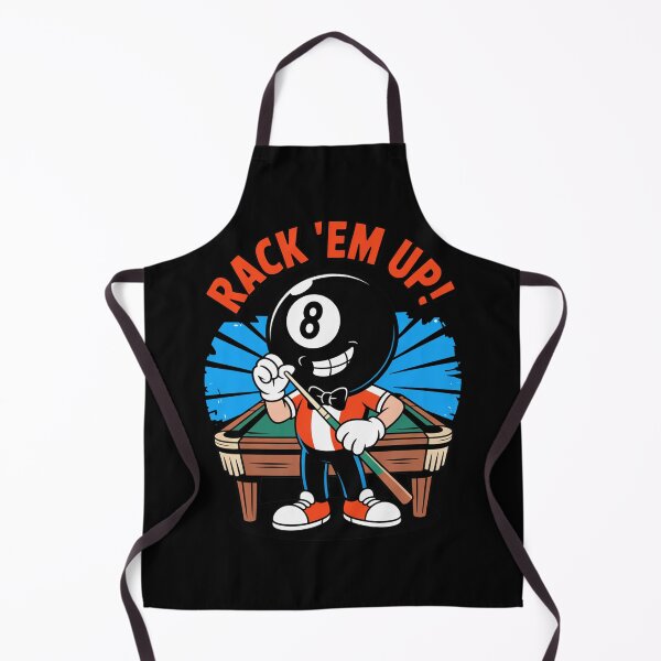 Item preview, Rack 'Em | 8 Ball Pool Cartoon Design for Billiards Fans designed and sold by MonkiFlipp.