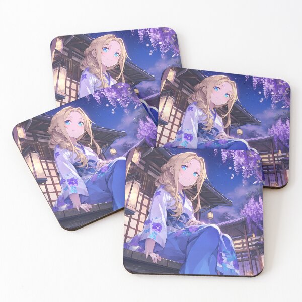 Item preview, Alice Zuberg Sword Art Online Anime Floral Yukata Lanterns designed and sold by earlobejerk.